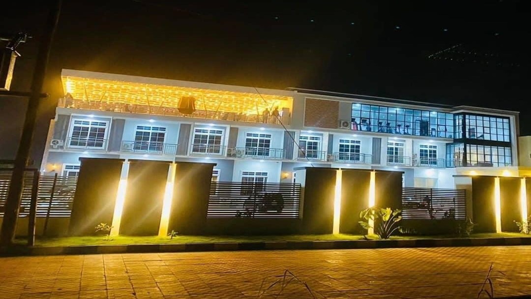 External and internal view of the light in the places where we do the installation at One Pacific Hotel Mbinga.